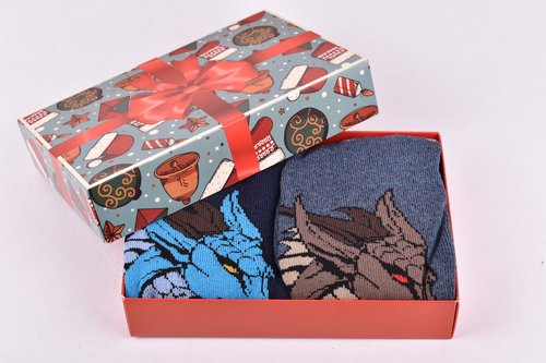 Носки мужские в подарочной упаковке МАХРА ХЛОПОК (Арт. Y112) | 2 пары
