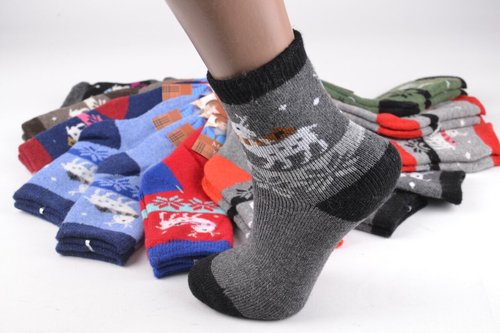 Дитячі Вовняні шкарпетки АНГОРА (арт. TKC725-M) | 12 пар