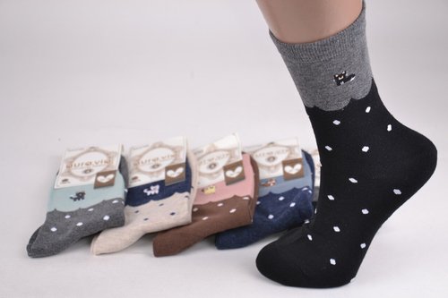 Жіночі шкарпетки з малюнком "Cotton" (Арт. NX3769) | 30 пар
