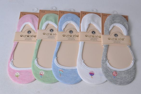 Жіночі Шкарпетки-Сліди "Cotton" (Арт. NDDX3505/35-38) | 5 пар