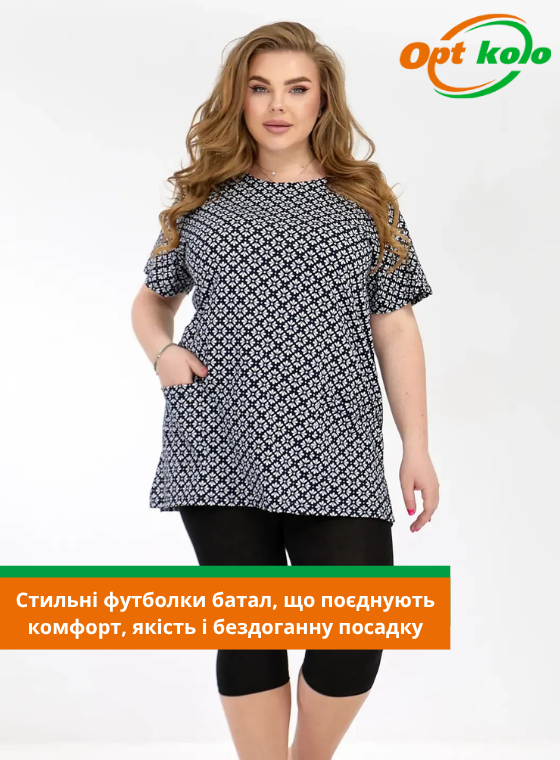 футболки жіночі батал опт коло