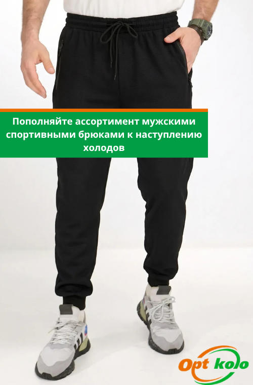 мужские теплые спортивные брюки оптом